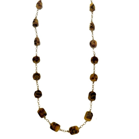 KATE SPADE • Twirl Around Tortoise Station Layering Necklace - Picture 3 of 6